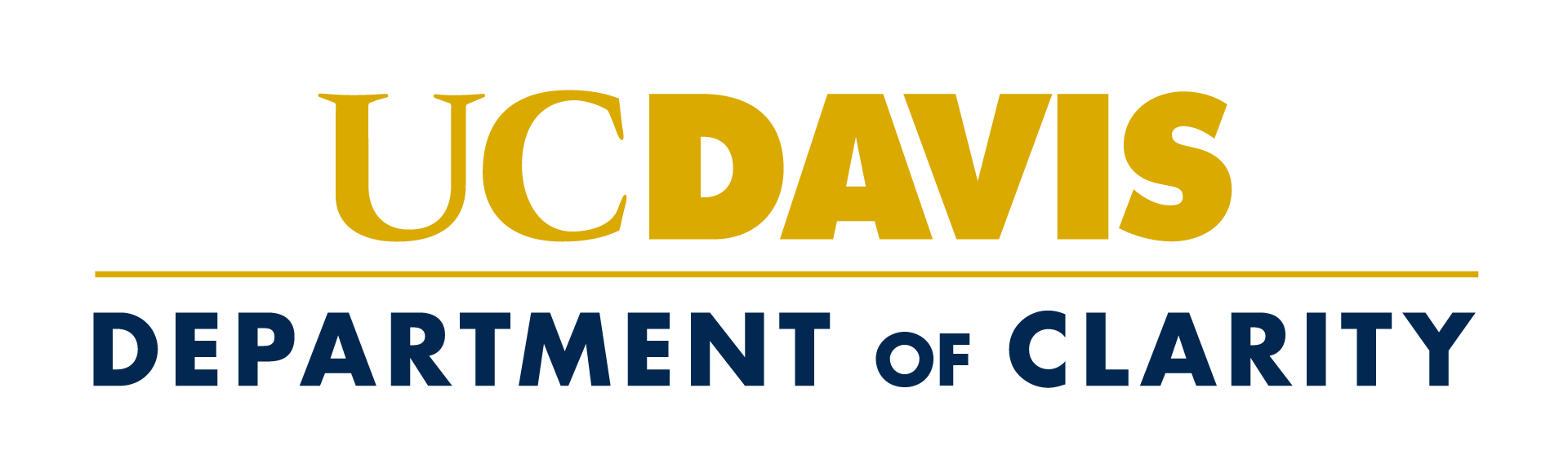 Unit signature showing only one level below the UC Davis wordmark