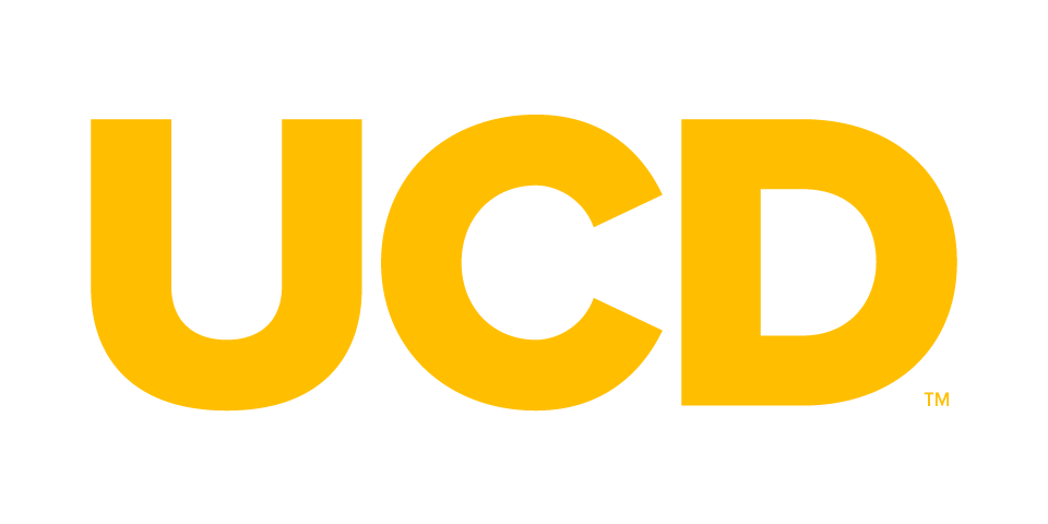 UCD gold on white