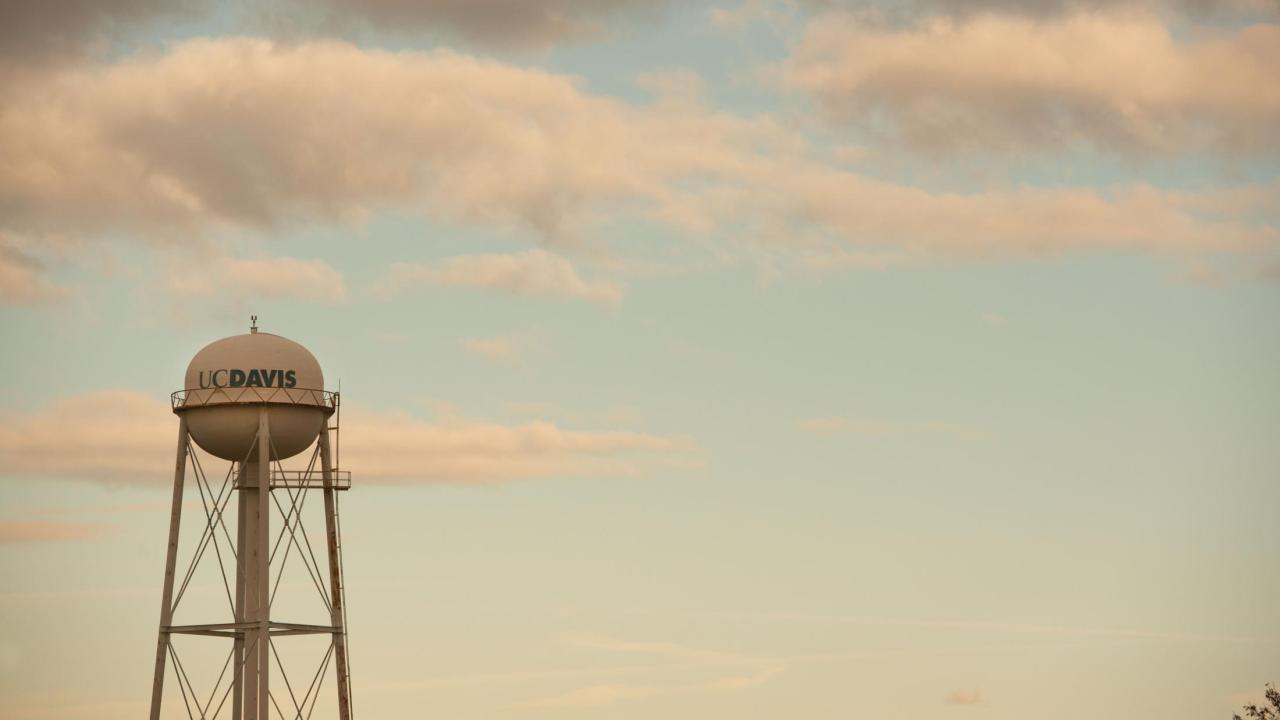UC Davis water tower