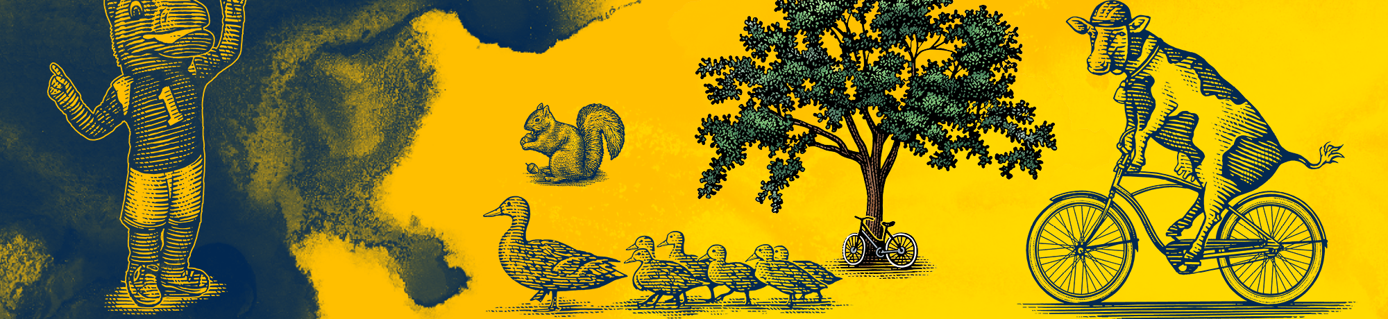 Several examples of brand illustrations